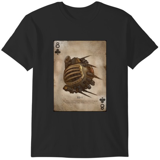 Discover Falllout New Vegas Ed-e Playing Card T-Shirts
