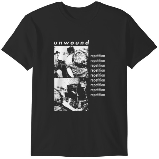 Discover Unwound Repetition Tarkus Shield T-Shirts