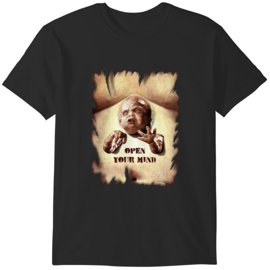 Discover Total Recall (1990) Kuato "OPEN YOUR MIND" T-Shirts