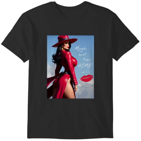 Discover There She Is an AI generated pinup of Carmen Sandiego T-Shirts