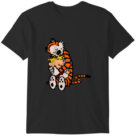 Discover calvin and hobbes had funy hug T-Shirts
