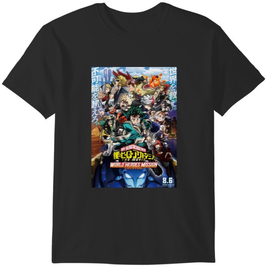 Discover Hero Anime  Boku no Hero Academia World Heroes Mission T-Shirts