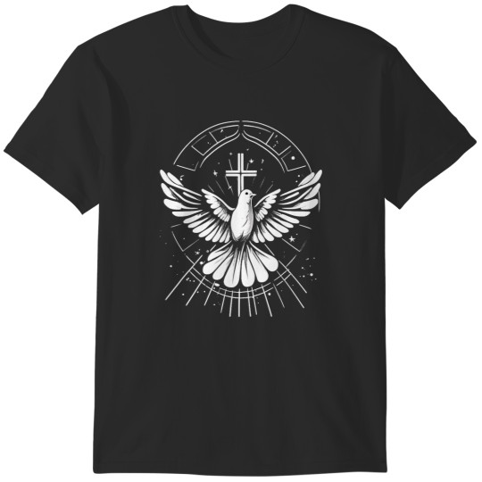 Discover Holy Spirit Dove Praise Jesus Pentecost Premium T-Shirts