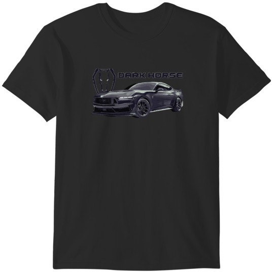 Discover dark horse Mustang GT 5.0L V8 coyote engine Perf T-Shirts