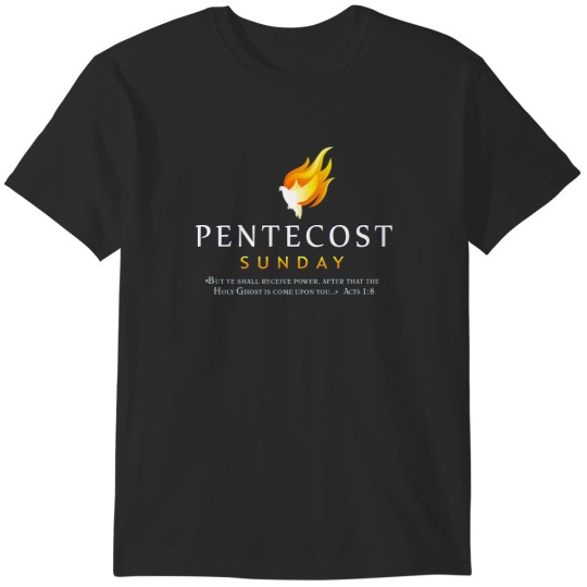 Discover Pentecost Sunday - Flames of Pentecost Premium T-Shirts