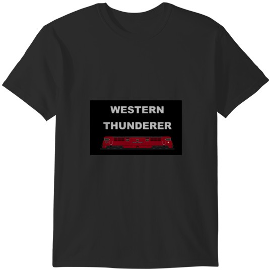 Discover WESTERN THUNDERER LOCOMOTIVE T-Shirts