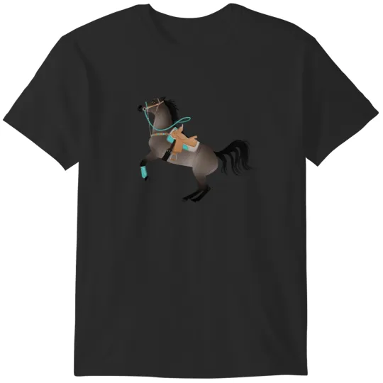 Discover Excited Grulla Barrel Horse - Equine Rampaige T-Shirts