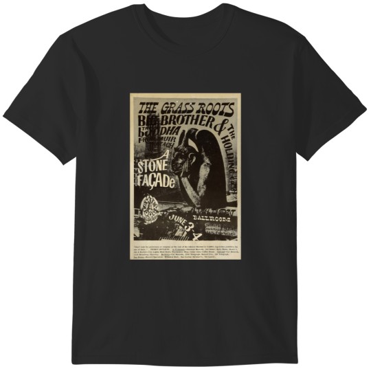 Discover Big Brother and the Holding Company 1966 Rock Concert Poster (1) T-Shirts