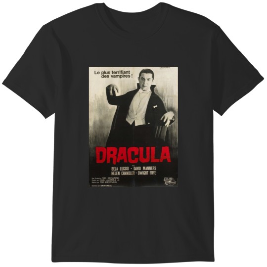 Discover Dracula - Bela Lugosi - French Horror Movie Print T-Shirts