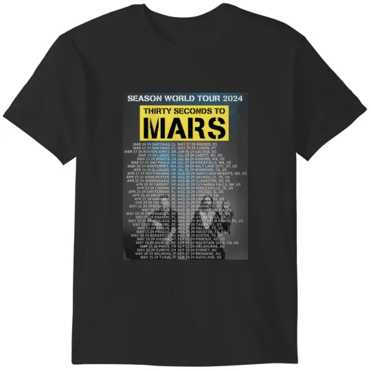 Discover THIRTY SECONDS TO MARS - SEASONS WORLD TOUR 2024 T-Shirts