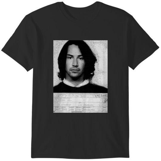 Discover Keanu Reeves 90s Mugshot T-Shirts