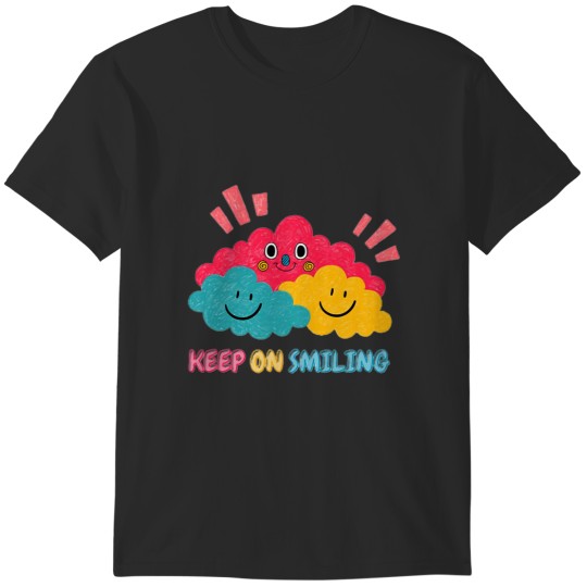 Discover Keep On Smiling color T-Shirts