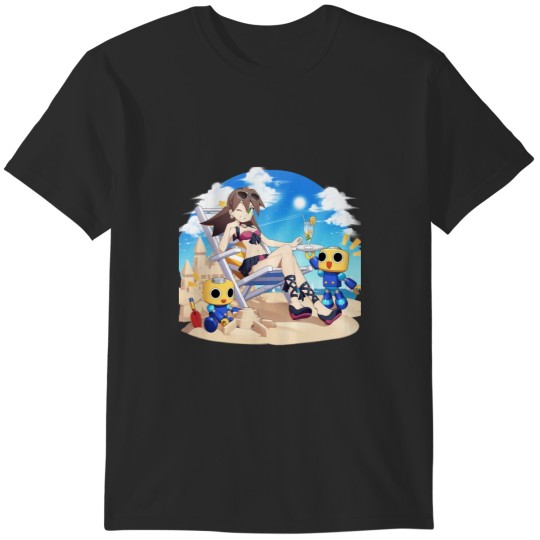 Discover Megaman Xdive Swimsuit Tron Bonne T-Shirts