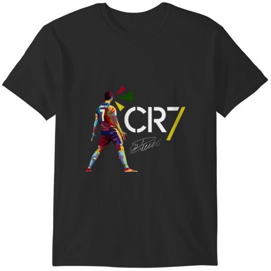 Discover Cr7 Cristiano Ronaldo Signature Blues T-Shirts