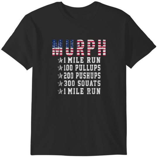 Discover Murph Challenge Memorial Day Workout Gym Gear Pa T-Shirts