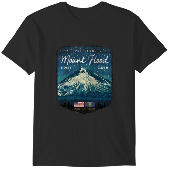 Discover Mount Hood - Vintage Emblem T-Shirts