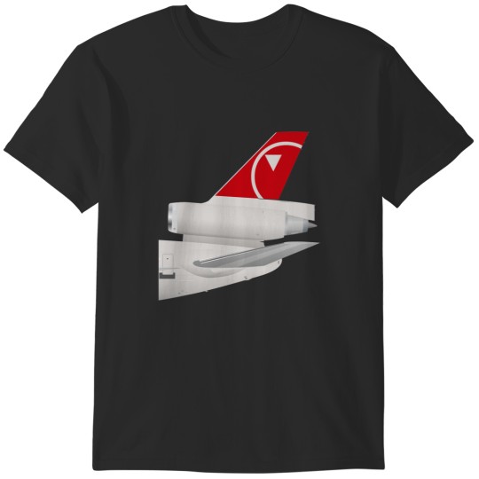 Discover Wings In Uniform - DC-10 - Northwest Airlines - 90's Sticker T-Shirts