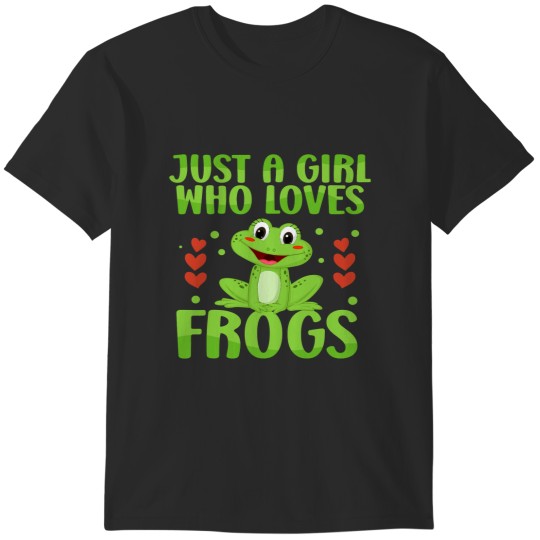 Discover Just a Girl Who Loves Frogs Funny Frog Lover 22 T-Shirts