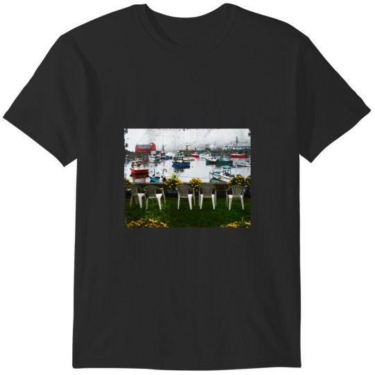 Discover Rockport Chairs - Oil image from Rockport, MA T-Shirts