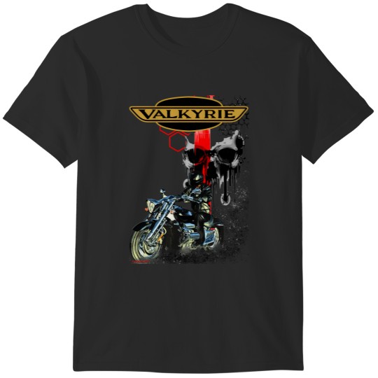 Discover Valkyrie 1800 Skull Comb T-Shirts