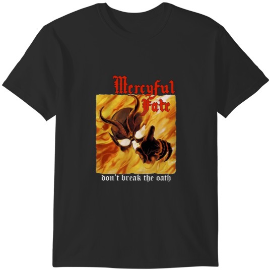 Discover Order mercyful fate don't break the oath'84 king diamand new yellow t-shirt T-Shirts