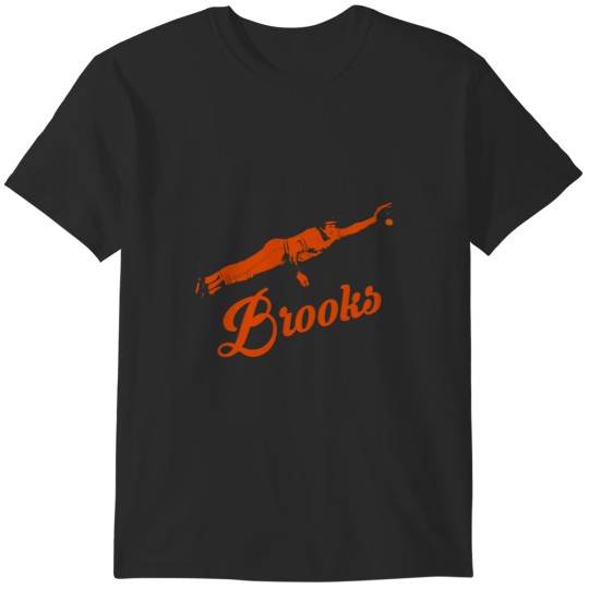 Discover Baltimore Brooks - Orange Stencil T-Shirts