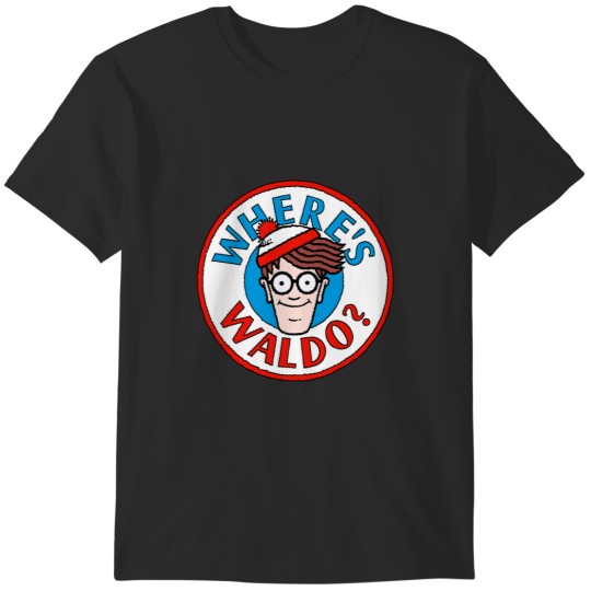 Discover Where's Waldo Head Portrait Circle Logo T-Shirts