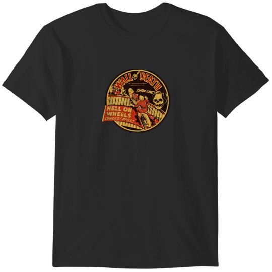 Discover Vintage Wall of Death Moto Classic T-Shirt T-Shirts