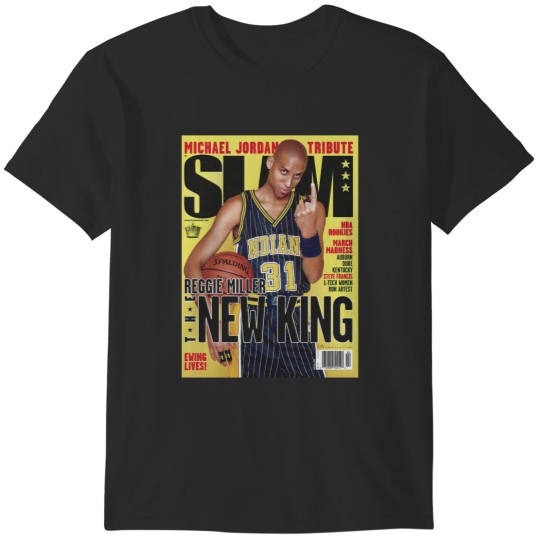 Discover Reggie Miller New King Pacers Slam Cover T-Shirts
