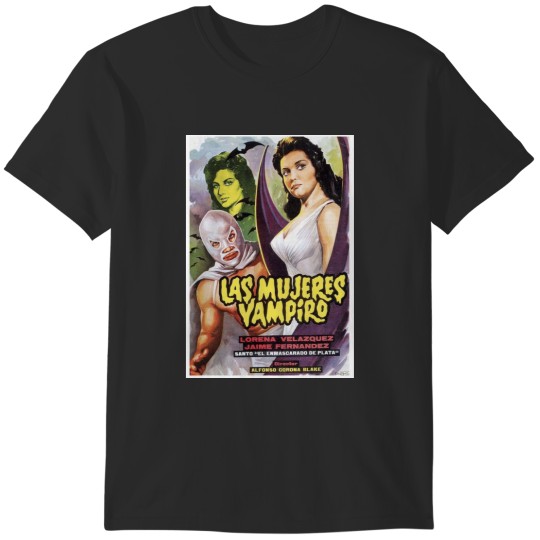 Discover Santo Las Mujeres Vampiro T-Shirts