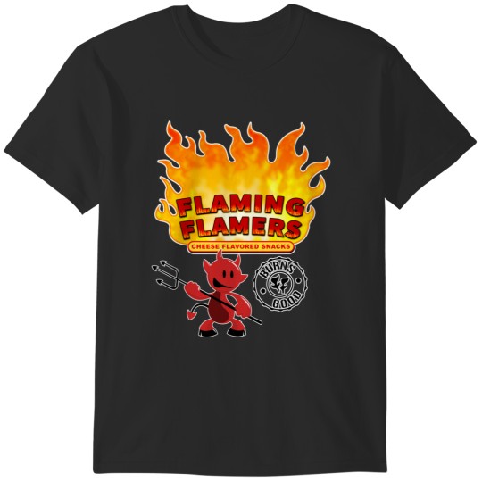 Discover Reservation Dogs Flaming Flamers Chips Sticker.png T-Shirts