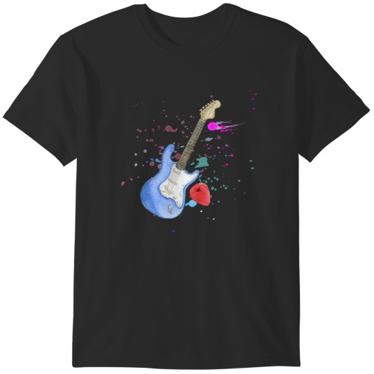 Discover Acoustic GuitarColorful music T-Shirts