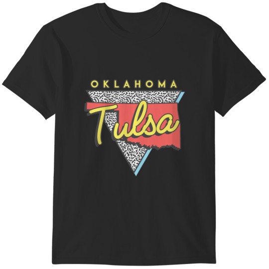 Discover Tulsa Oklahoma Souvenirs OK Vintage Sticker.png T-Shirts