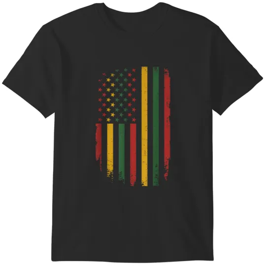 Discover American african flag for black history freedom T-Shirts