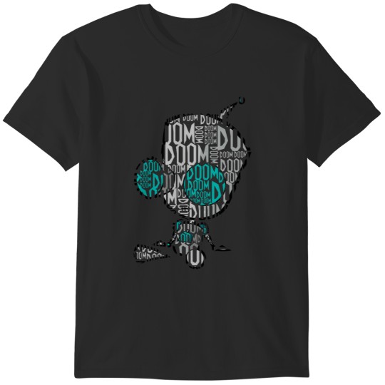 Discover Invader Zim GIR Dooom Logo Silhouette Portrait T-Shirts