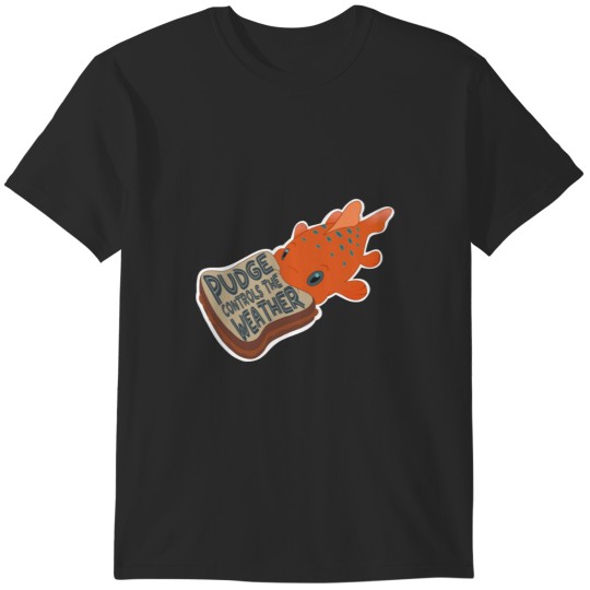 Discover Pudge the Fish with writing T-Shirts