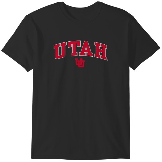 Discover Utah Utes Arch Over Black Officially Licensed T-Shirts