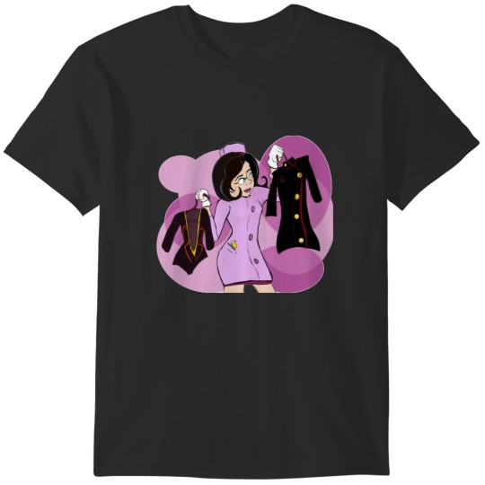 Discover Dr. Mrs. The Monarch Wardrobe - The Venture Bros. Sticker T-Shirts