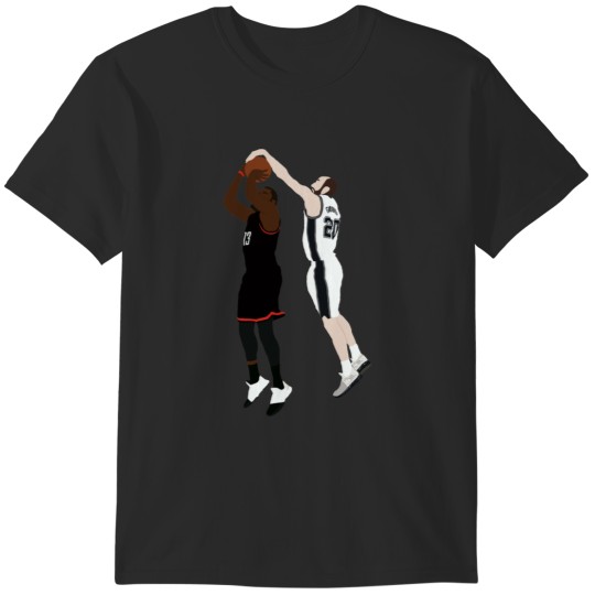 Discover Manu Ginobili Block On James Harden T-Shirts
