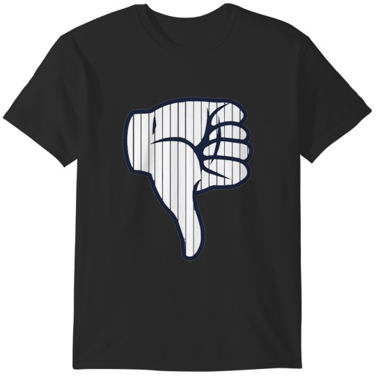 Discover Thumbs Down Shirt New York Baseball T-Shirts