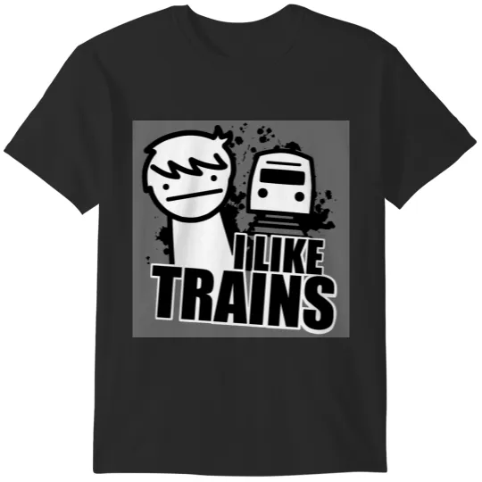 Discover I Like Trains - asdfmovie T-Shirts
