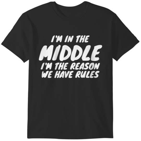 Discover Funny Sibling T-Shirts: Oldest, Middle, Youngest