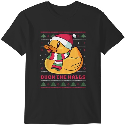 Discover Cute Duck Pun T-Shirt - Merry Christmas Duck the Halls Design