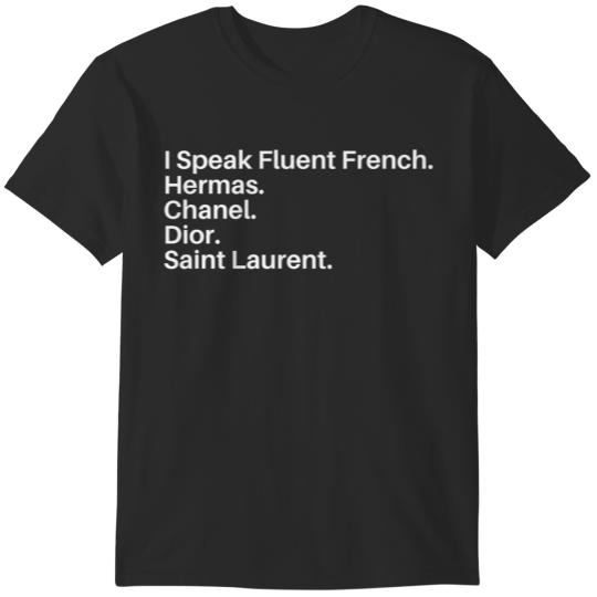 Discover I Speak Fluent French Fitted Scoop T-Shirts