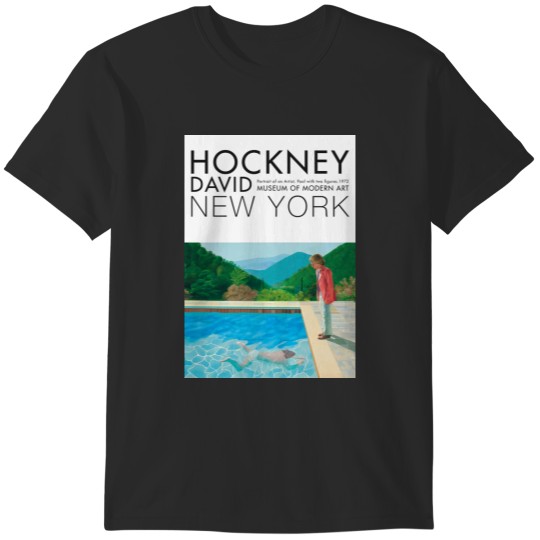 Discover David Hockney Exhibition Art - Pool with two figures T-Shirts