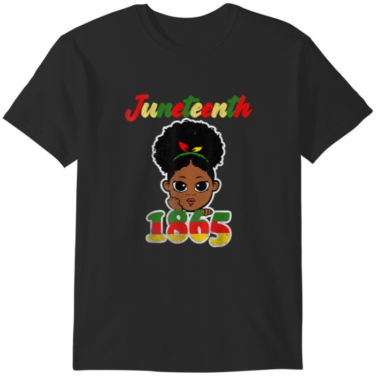 Discover Juneteenth Celebrating 1865 Cute Black Girls Kid T-Shirts