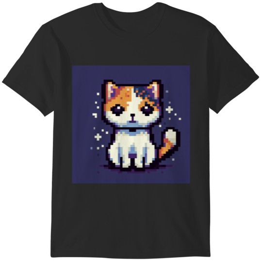 Discover Pixel Calico Cat T-Shirts