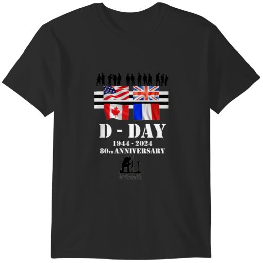 Discover D-Day 80th Anniversary .png T-Shirts