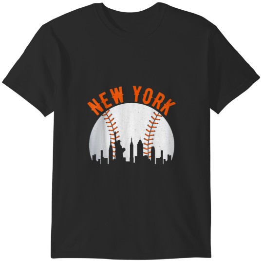 Discover Vintage New York NY Skyline City Baseball Met At Gameday Classic(1) T-Shirts