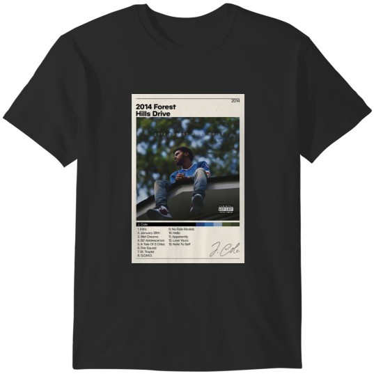Discover J Cole  2014 Forest Hills Drive  J Cole Tracklist  Album Cover  Prin T-Shirts